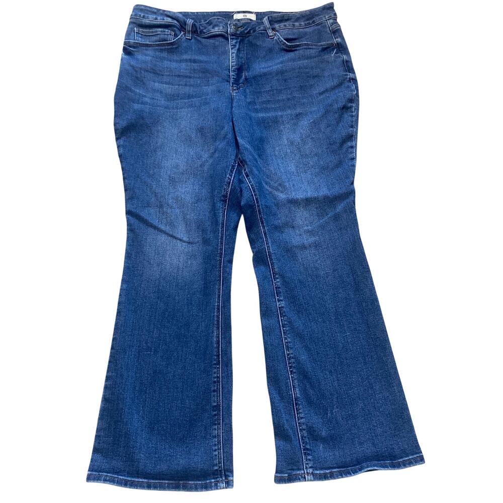 RFM Los Angeles Bootcut Jeans Size 22 Medium Wash Stretch Denim Plus Size